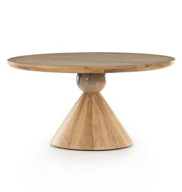 Bibianna Dining Table in Smoked Honey
