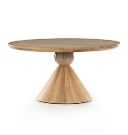 Bibianna Dining Table in Smoked Honey