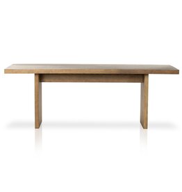 Eaton Dining Table in Amber Oak Resin