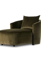 Farrah Chaise Lounge in Surrey Olive