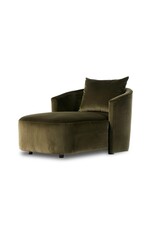 Farrah Chaise Lounge in Surrey Olive
