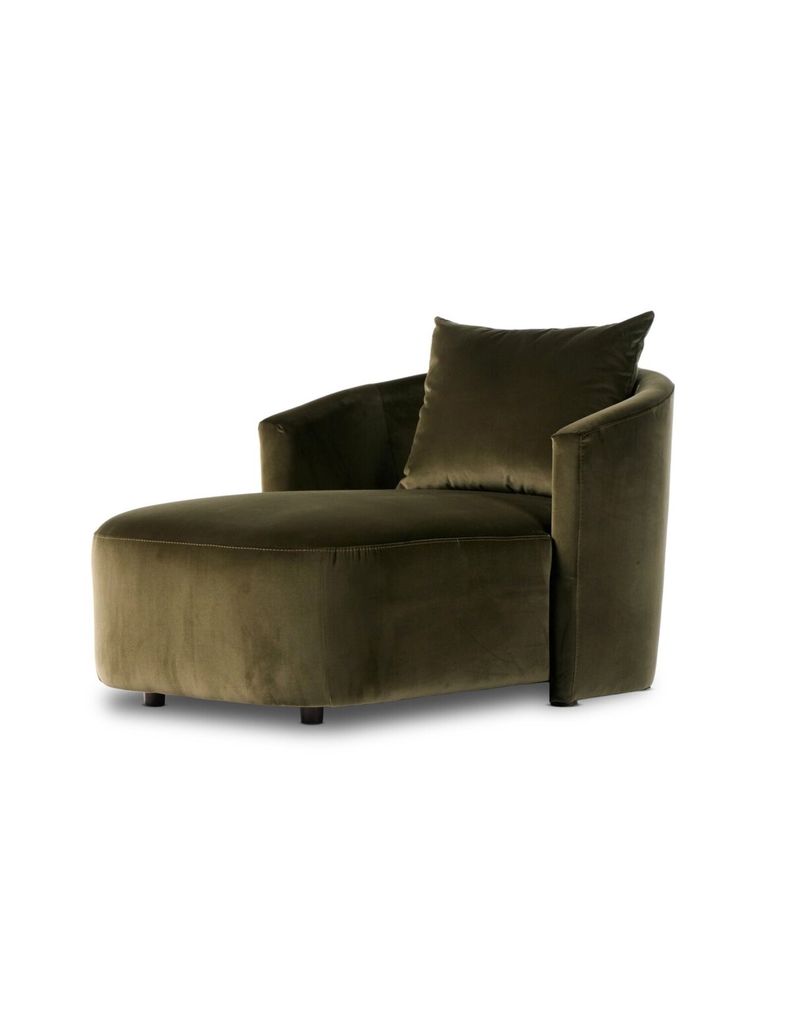 Farrah Chaise Lounge in Surrey Olive