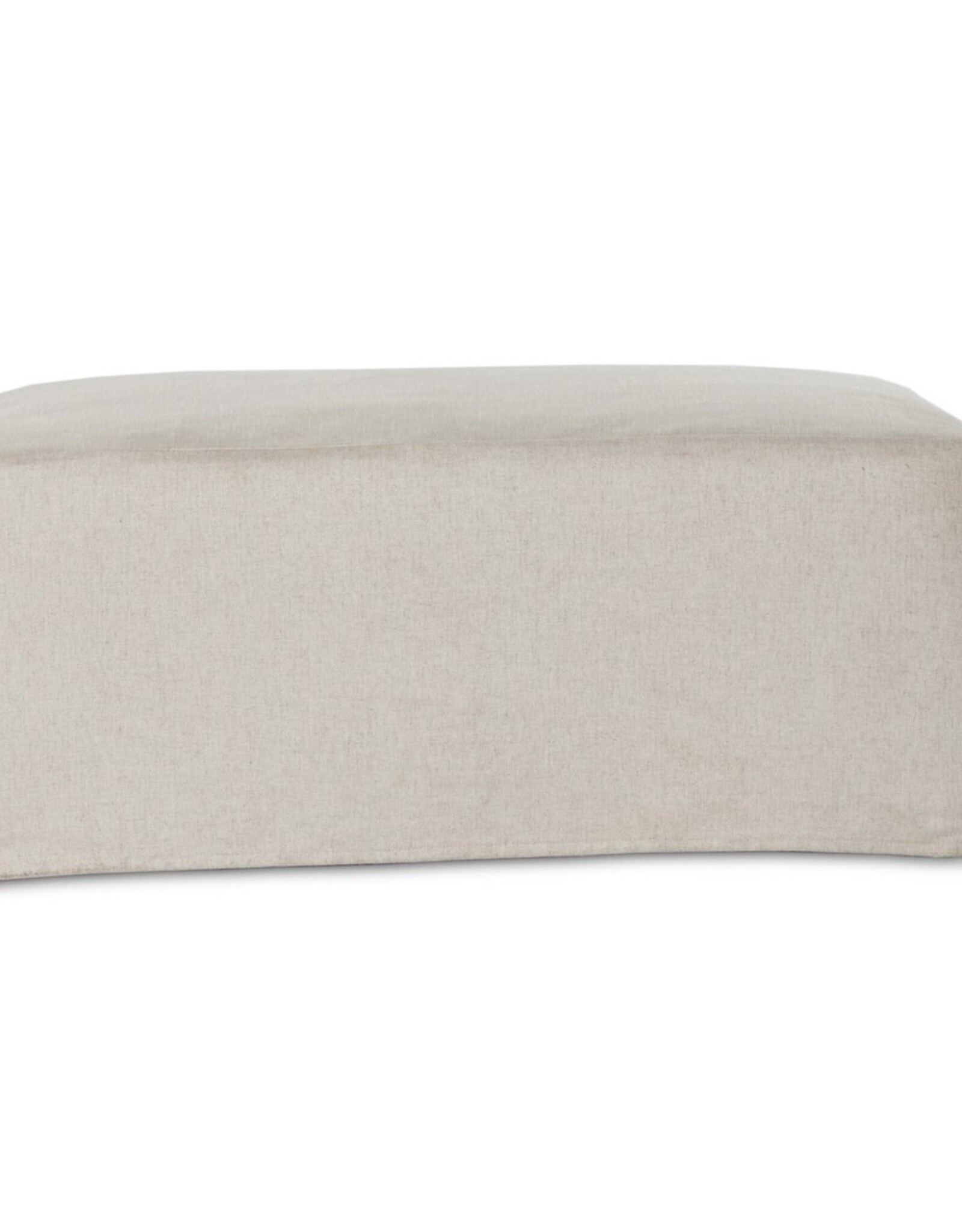 Delray Slipcover Ottoman-Evere Creme