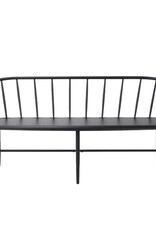 Colin Black Metal Bench