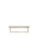 Sled Bench in Thames Cream