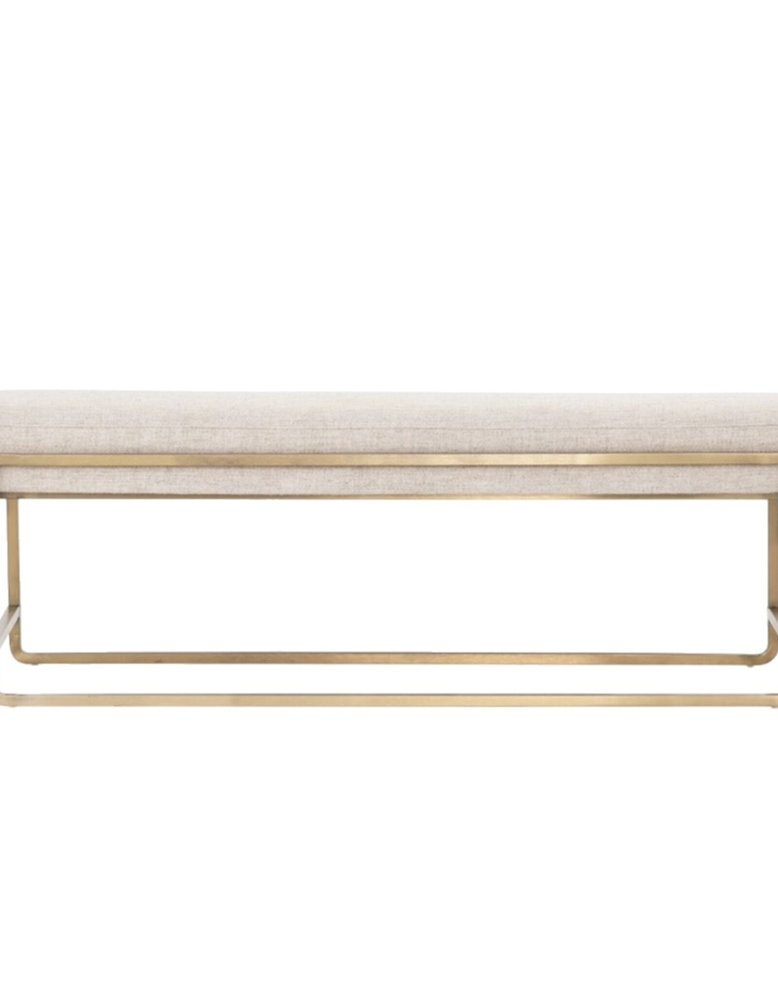 Sled Bench in Thames Cream