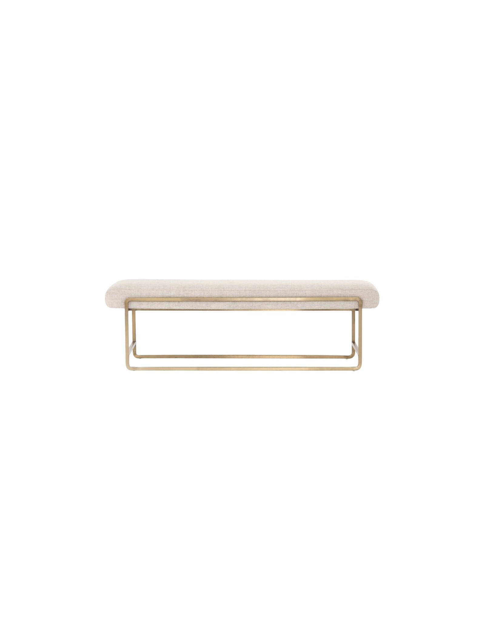 Sled Bench in Thames Cream