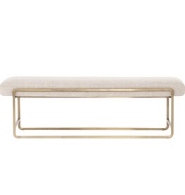 Sled Bench in Thames Cream