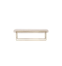 Sled Bench in Thames Cream