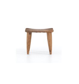 Zuri Outdoor Stool, Aged Natural Teak
