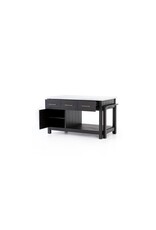 Ian Kitchen Island, Black Acacia
