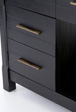 Ian Kitchen Island, Black Acacia