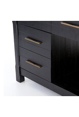 Ian Kitchen Island, Black Acacia