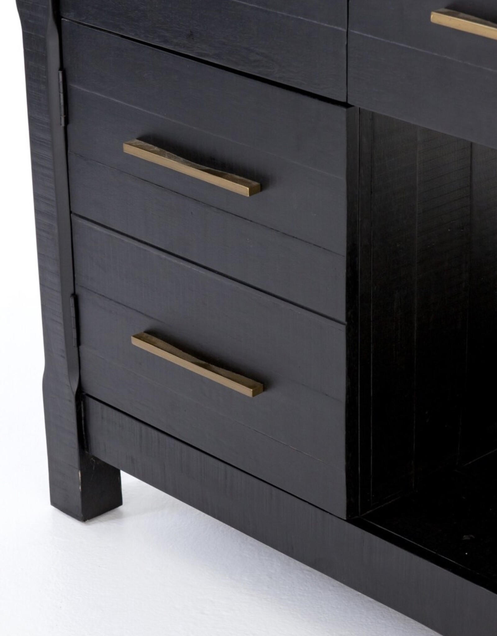 Ian Kitchen Island, Black Acacia