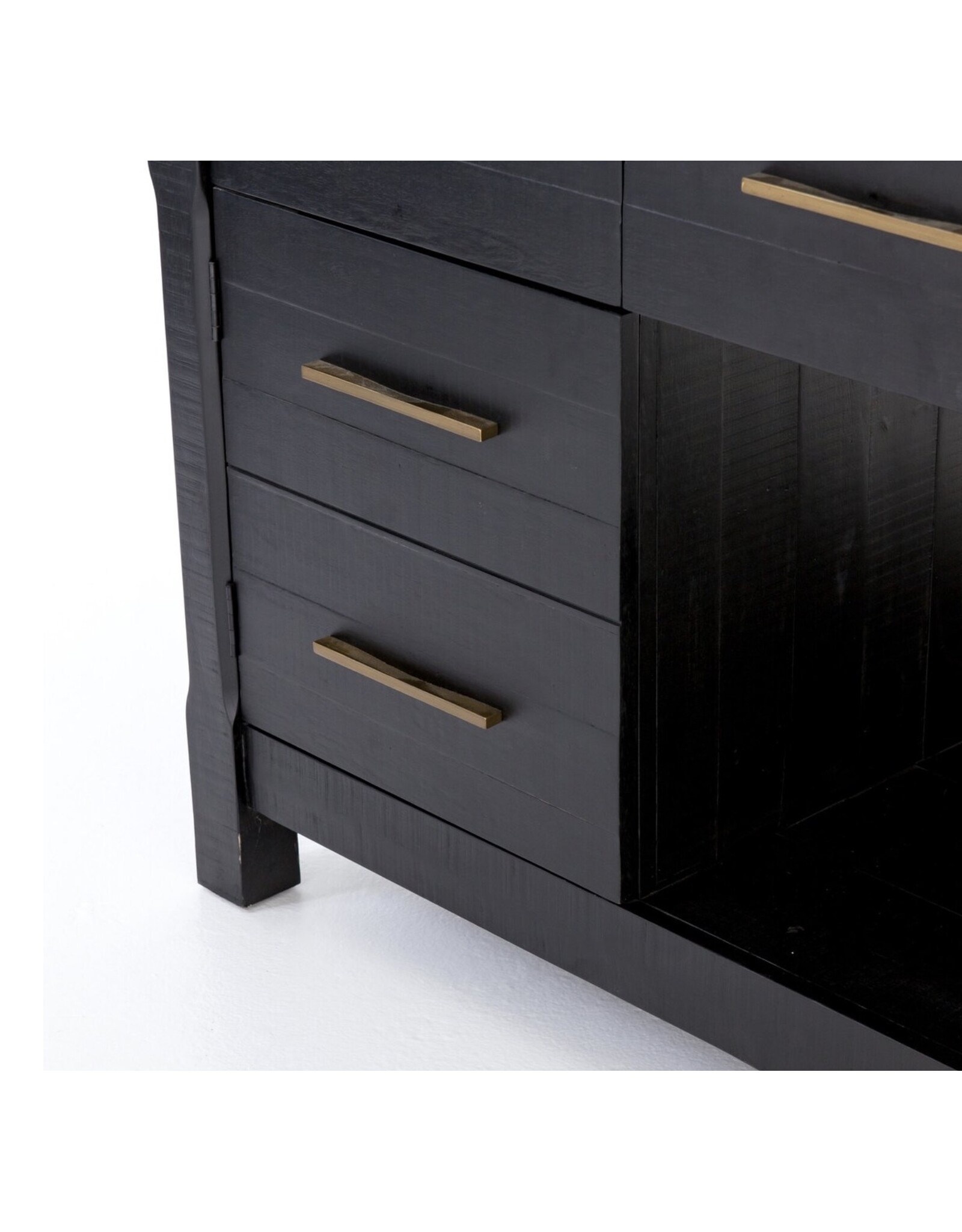 Ian Kitchen Island, Black Acacia