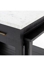 Ian Kitchen Island, Black Acacia