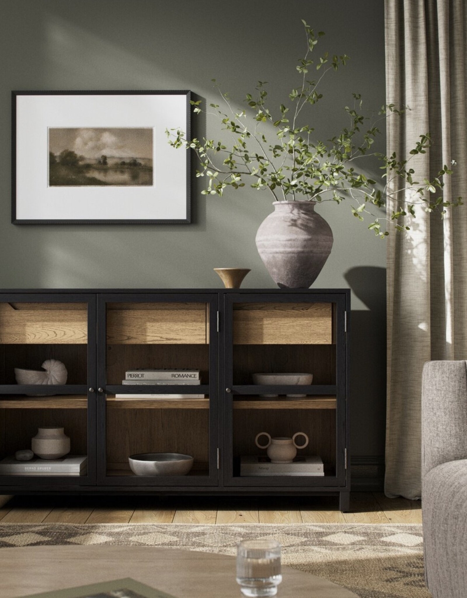 Millie Sideboard, Drifted Matte Black