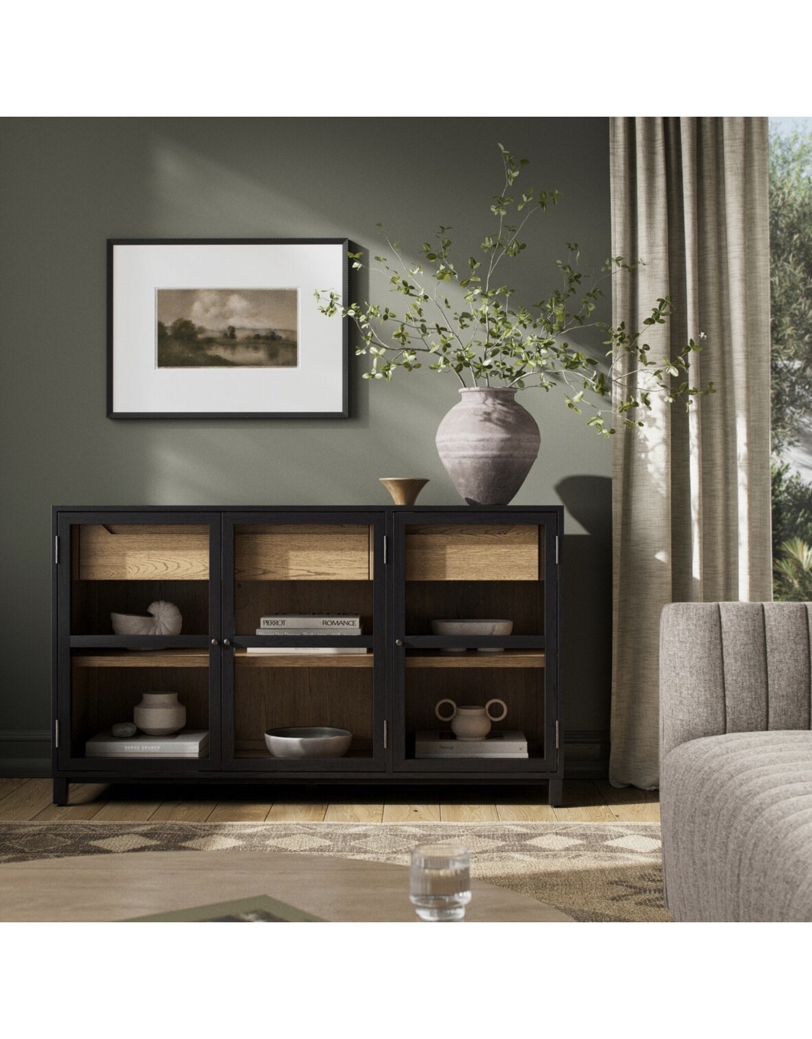 Millie Sideboard, Drifted Matte Black