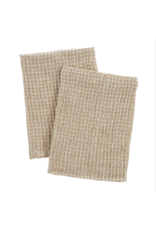 Linen Waffle Tea Towels, Set of 2, Melange