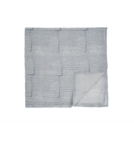 Block Print Swaddle Blanket - Blue