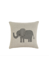 Elephant Knit Pillow  18 x 18
