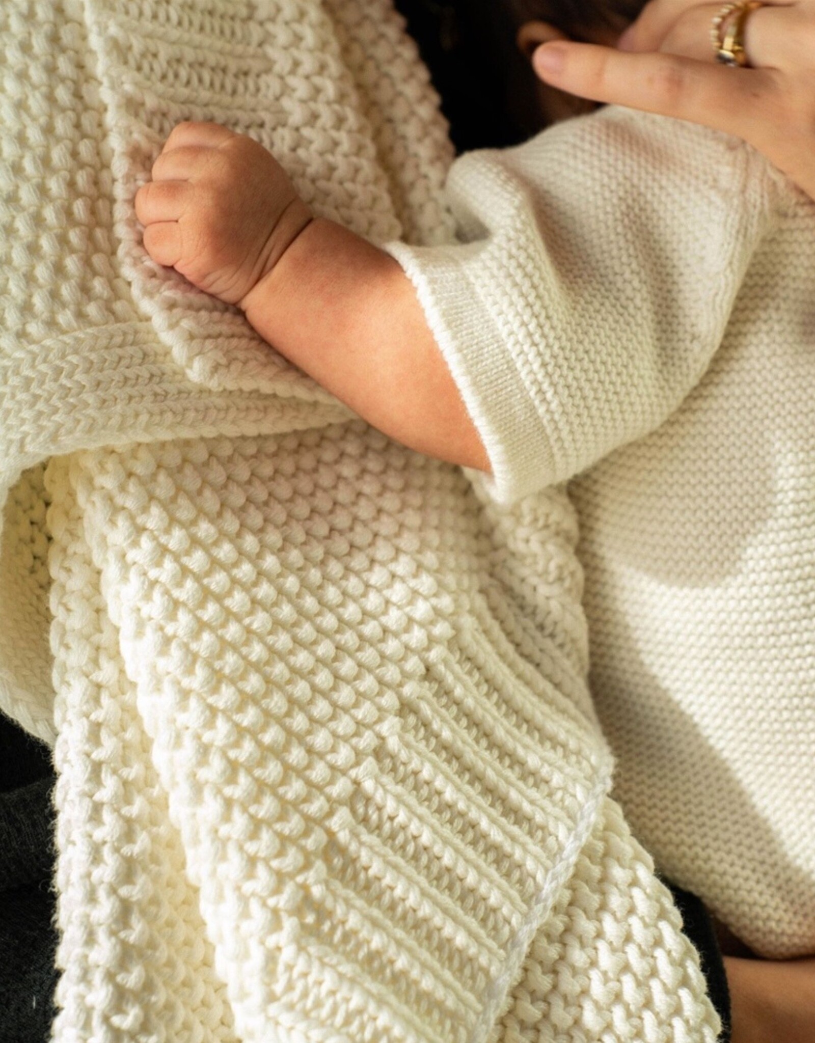 Nell Baby Blanket, Cream