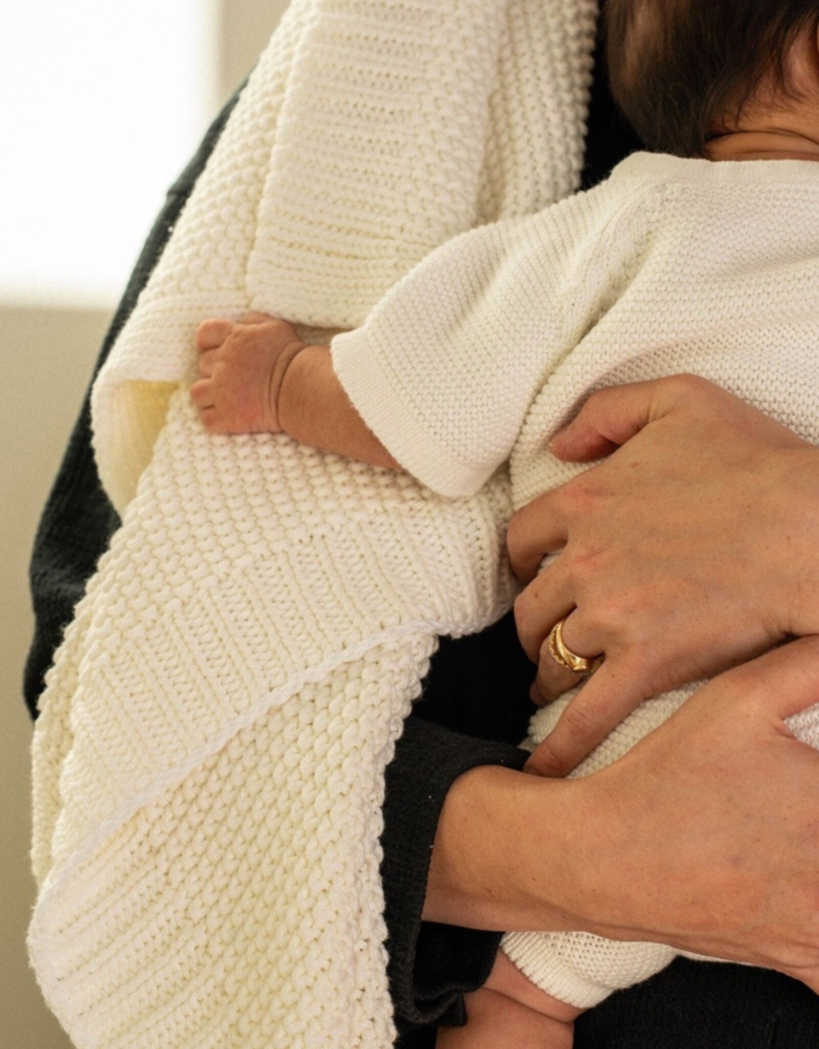Nell Baby Blanket, Cream