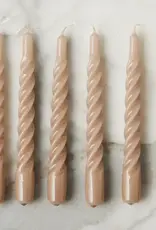 Twisted Taper Candles, Set of 6