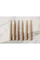 Twisted Taper Candles, Set of 6