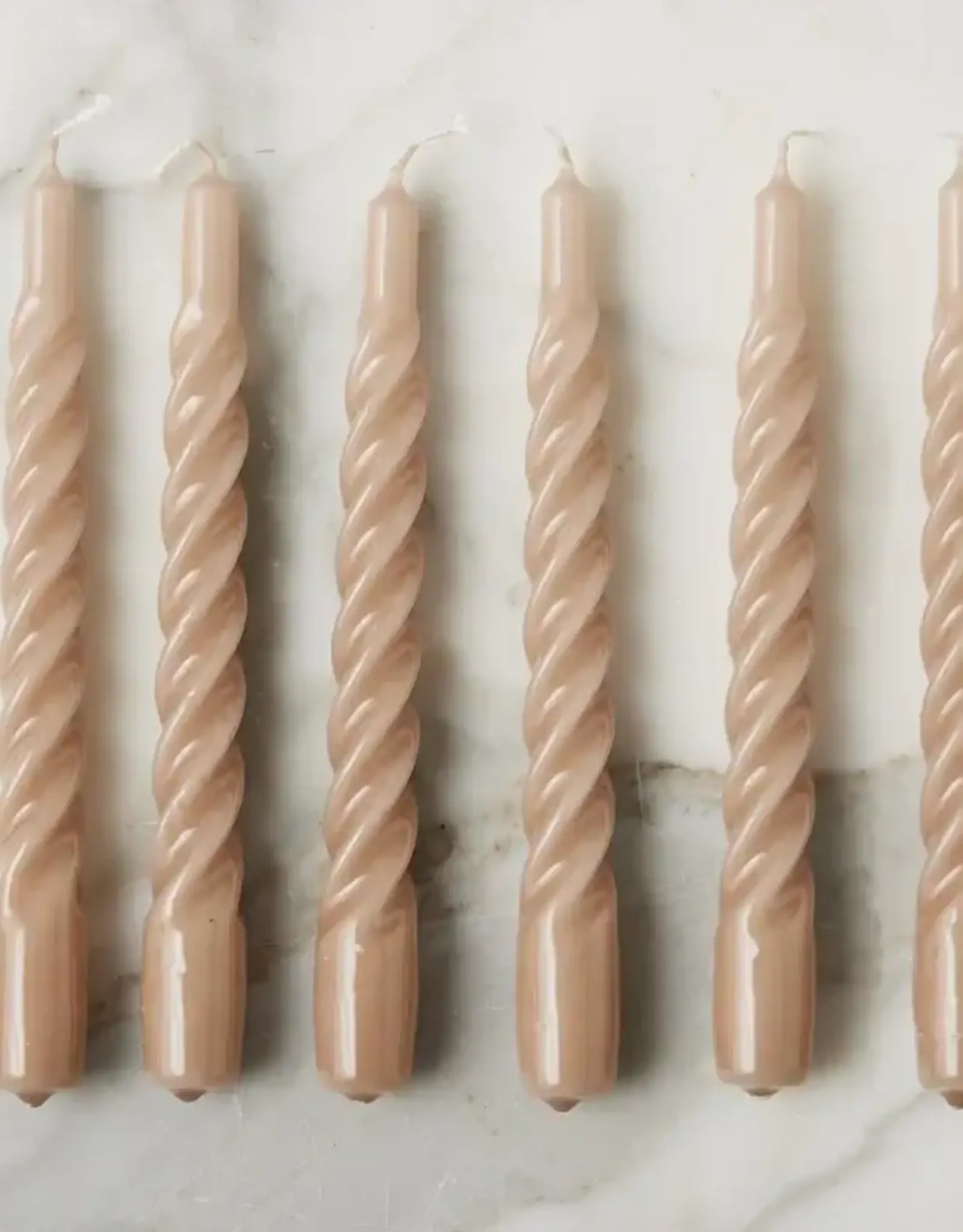Twisted Taper Candles, Set of 6