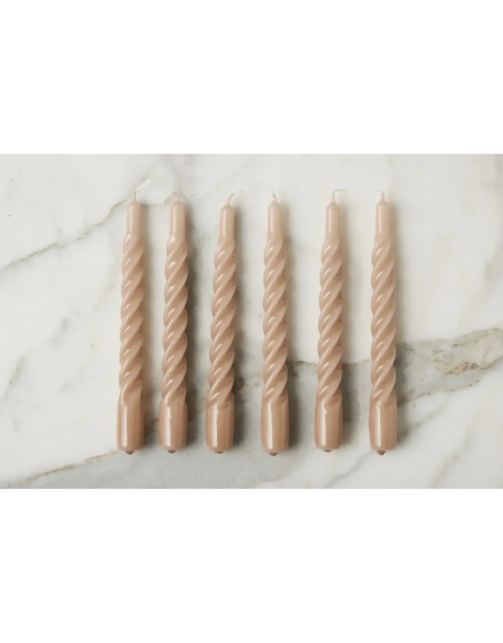 Twisted Taper Candles, Set of 6