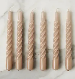 Twisted Taper Candles, Set of 6