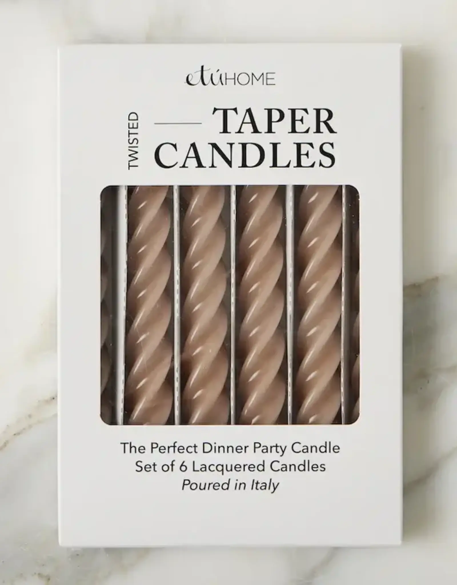 Twisted Taper Candles, Set of 6