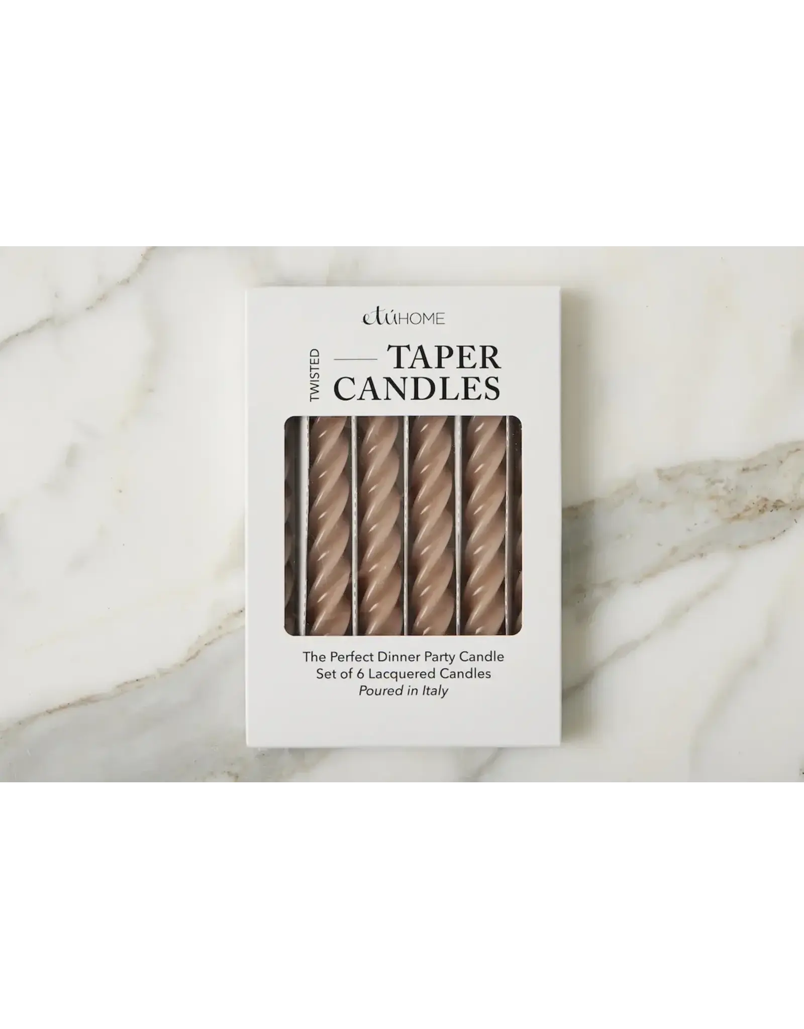 Twisted Taper Candles, Set of 6