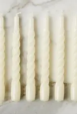 Twisted Taper Candles, Set of 6
