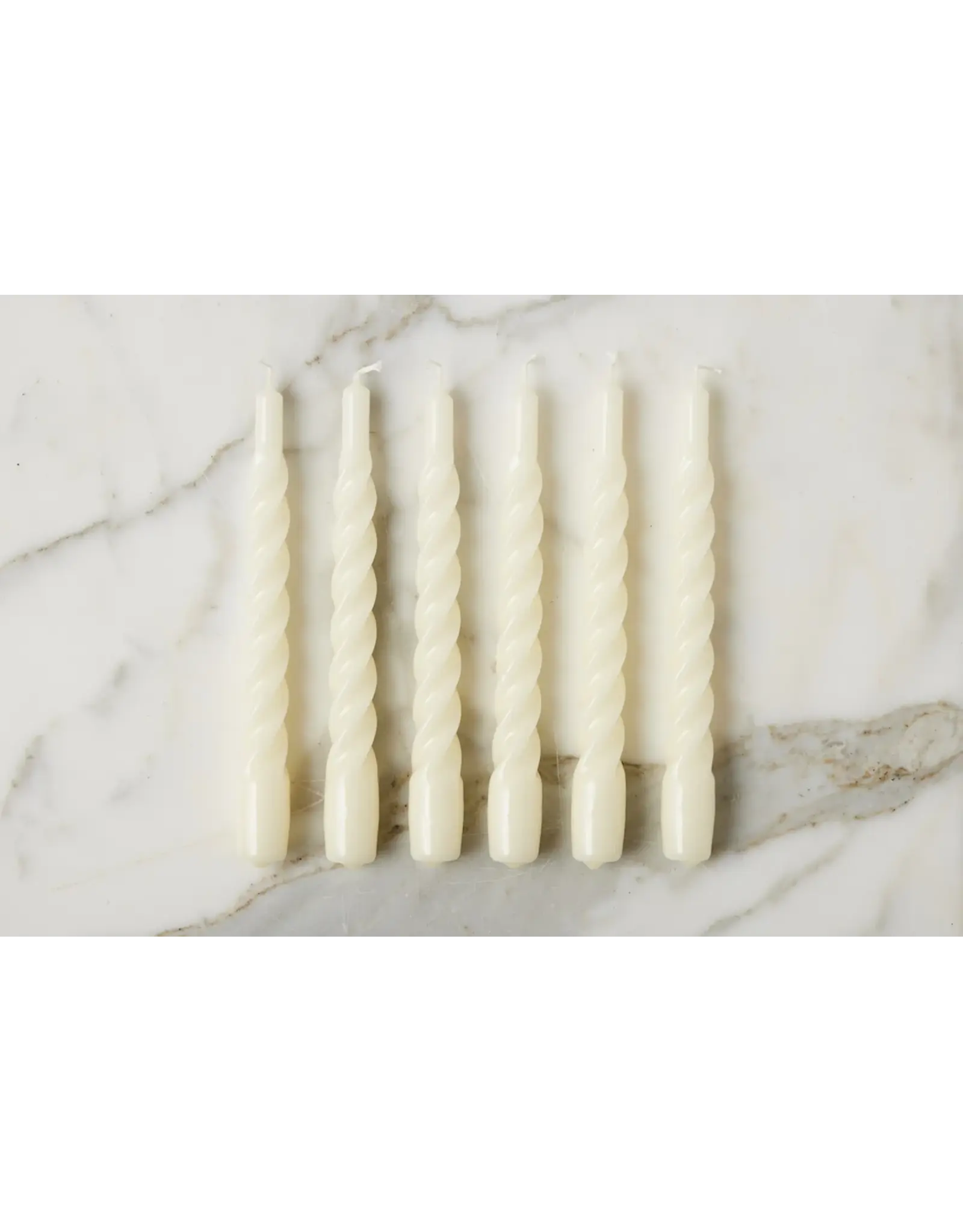 Twisted Taper Candles, Set of 6