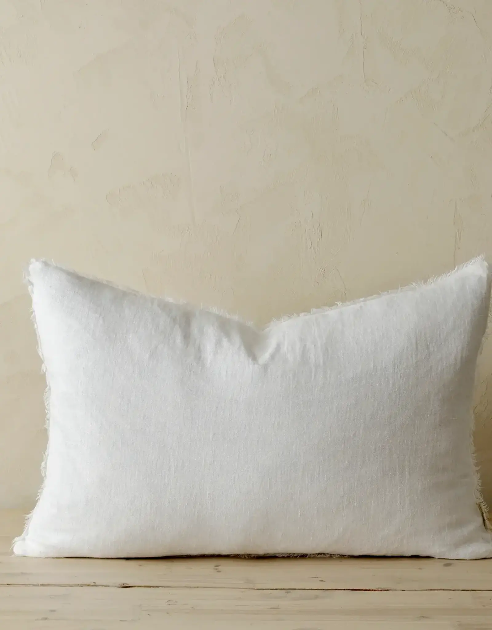 Lina Linen Pillow Ivory 16x24