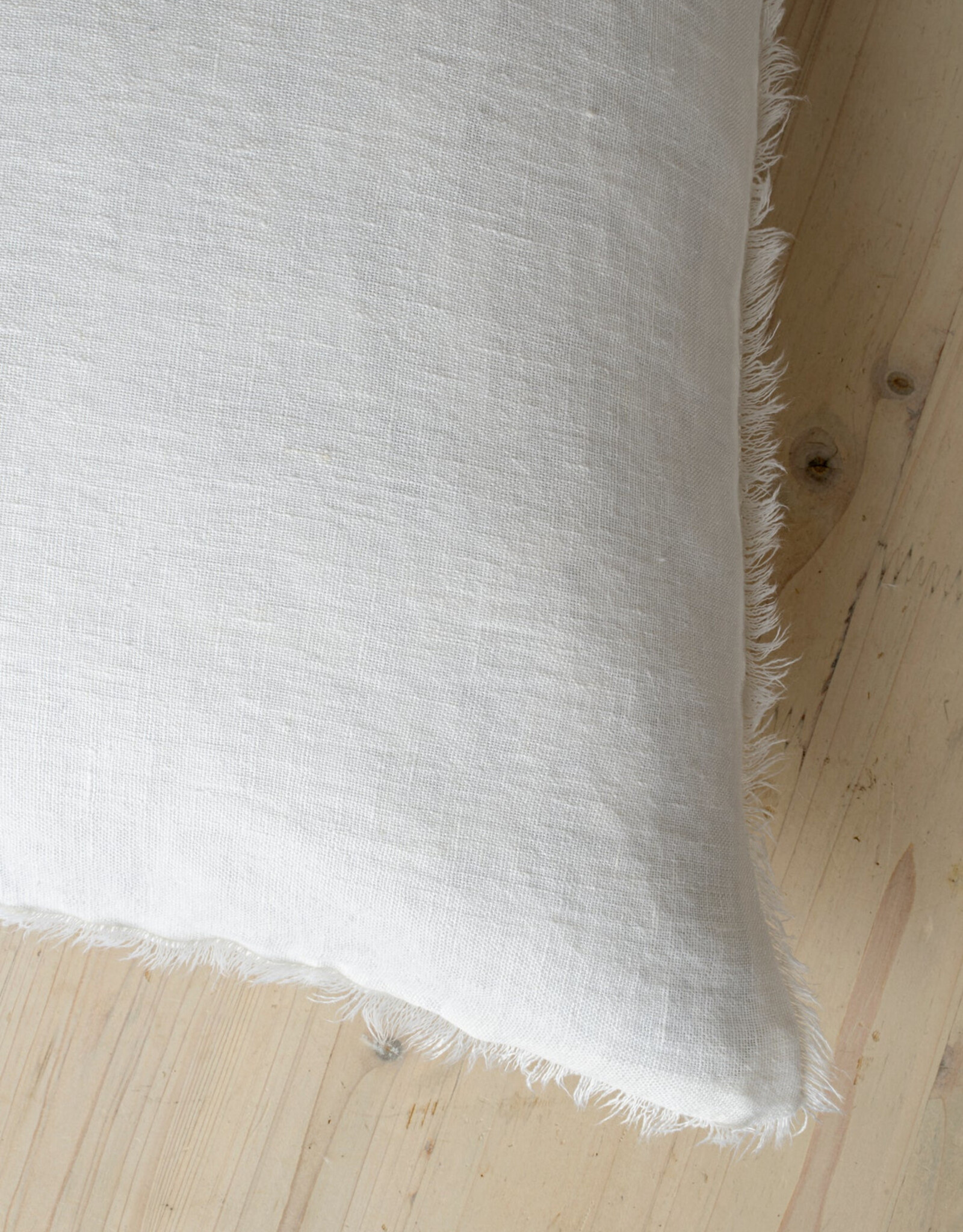 Lina Linen Pillow Ivory 16x24