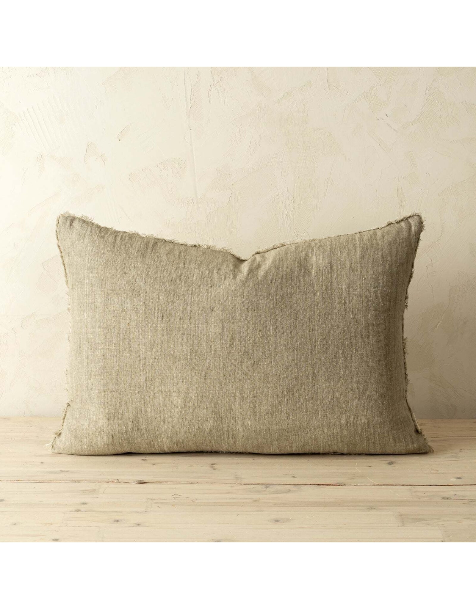 Lina Linen Pillow, Sand 16x24
