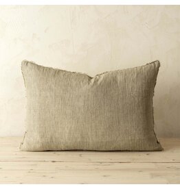 Lina Linen Pillow, Sand 16x24