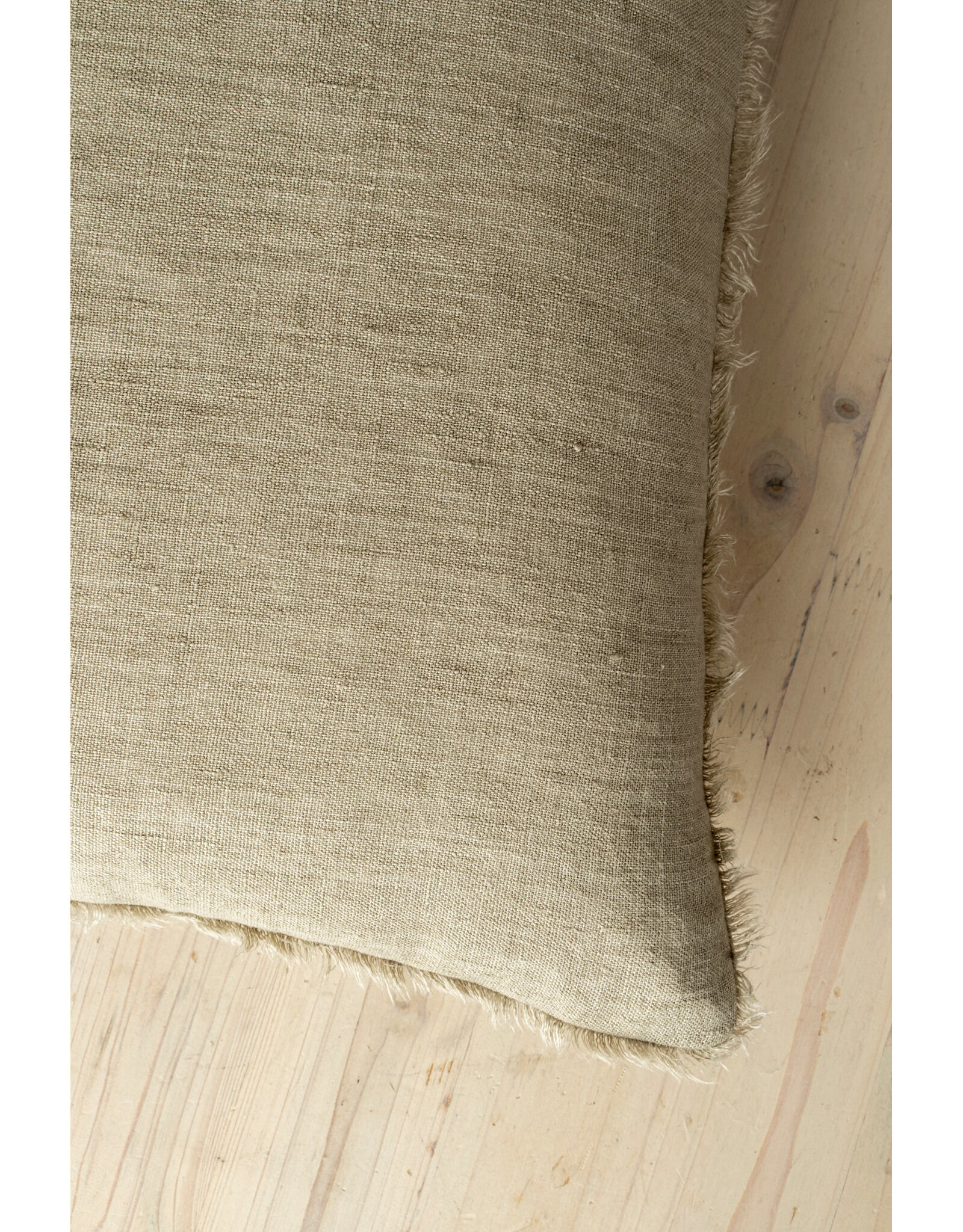 Lina Linen Pillow, Sand 16x24