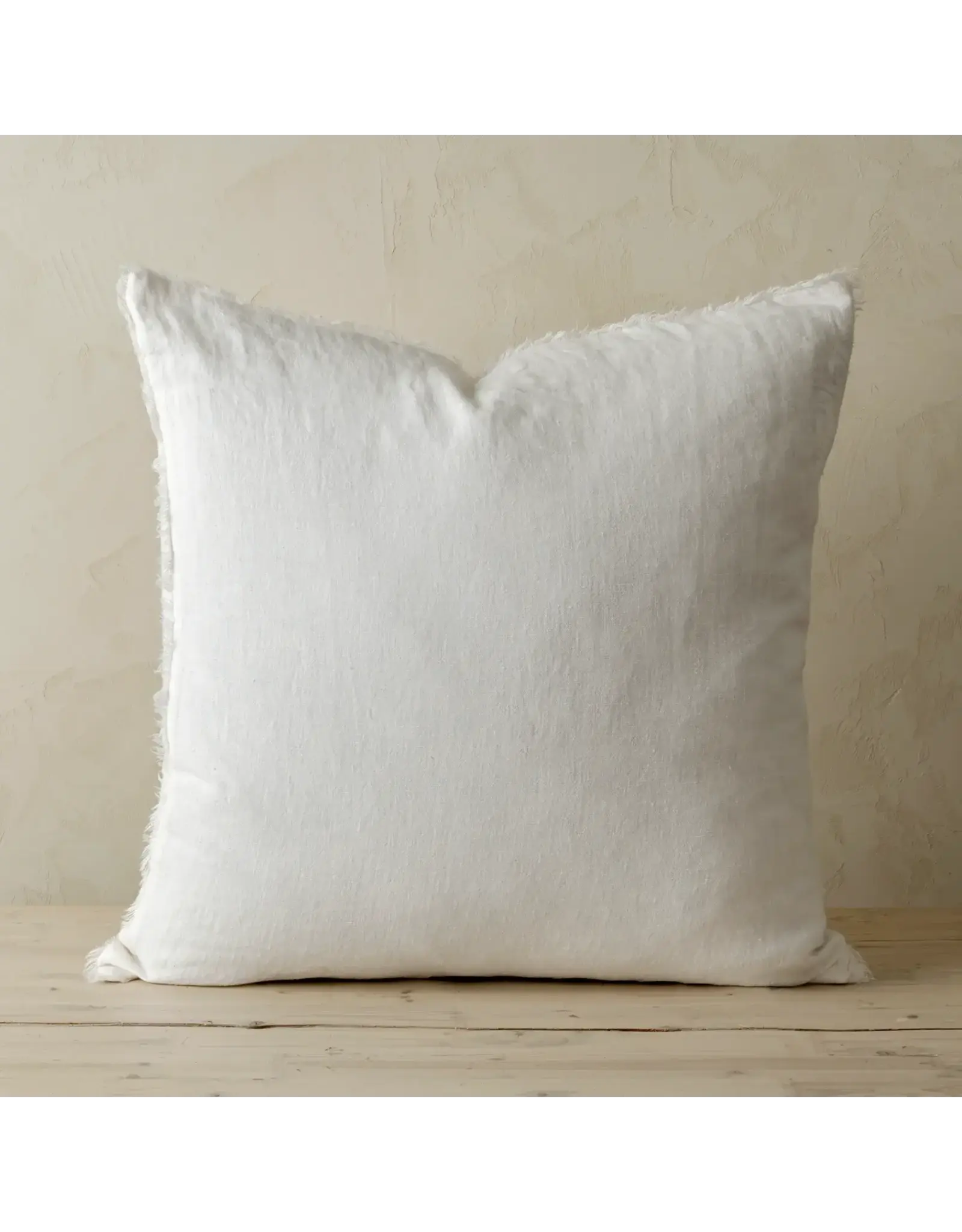 Lina Linen Pillow, Ivory 20X20