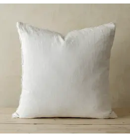 Lina Linen Pillow, Ivory 20X20
