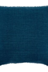 Lina Linen Pillow, Cobalt 24x24