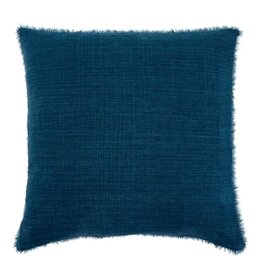 Lina Linen Pillow, Cobalt 24x24
