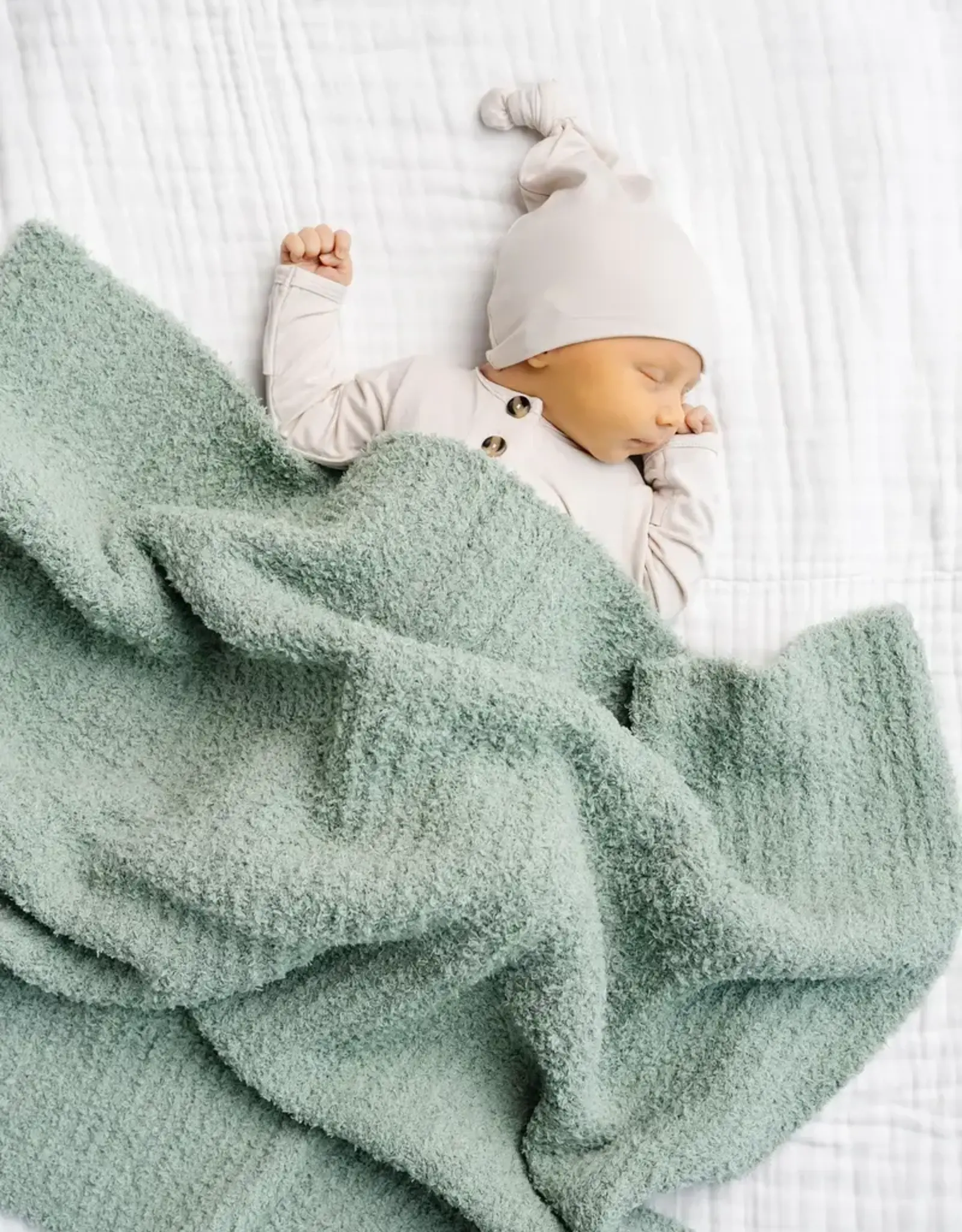 Chenille Blanket - Sage