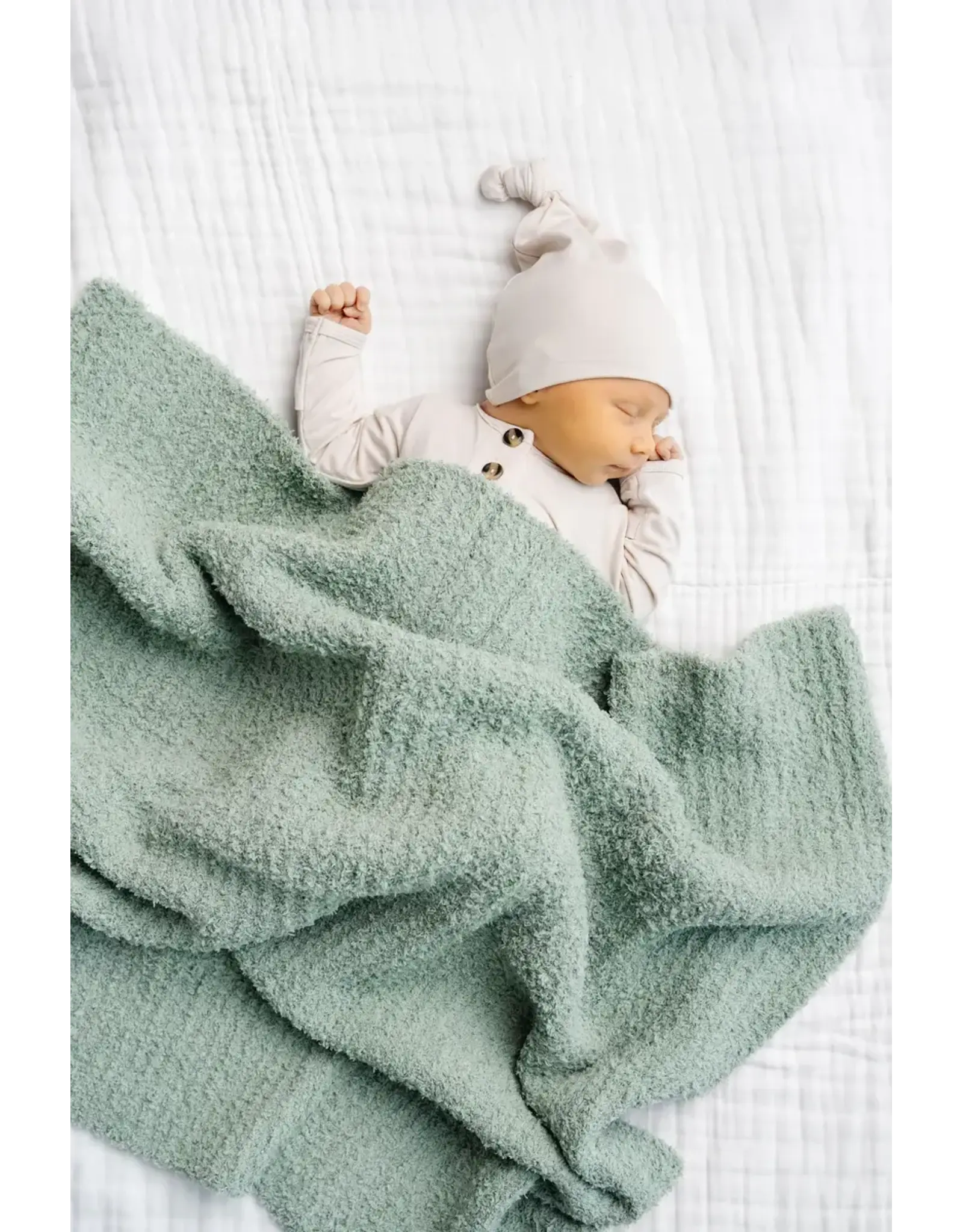 Chenille Blanket - Sage