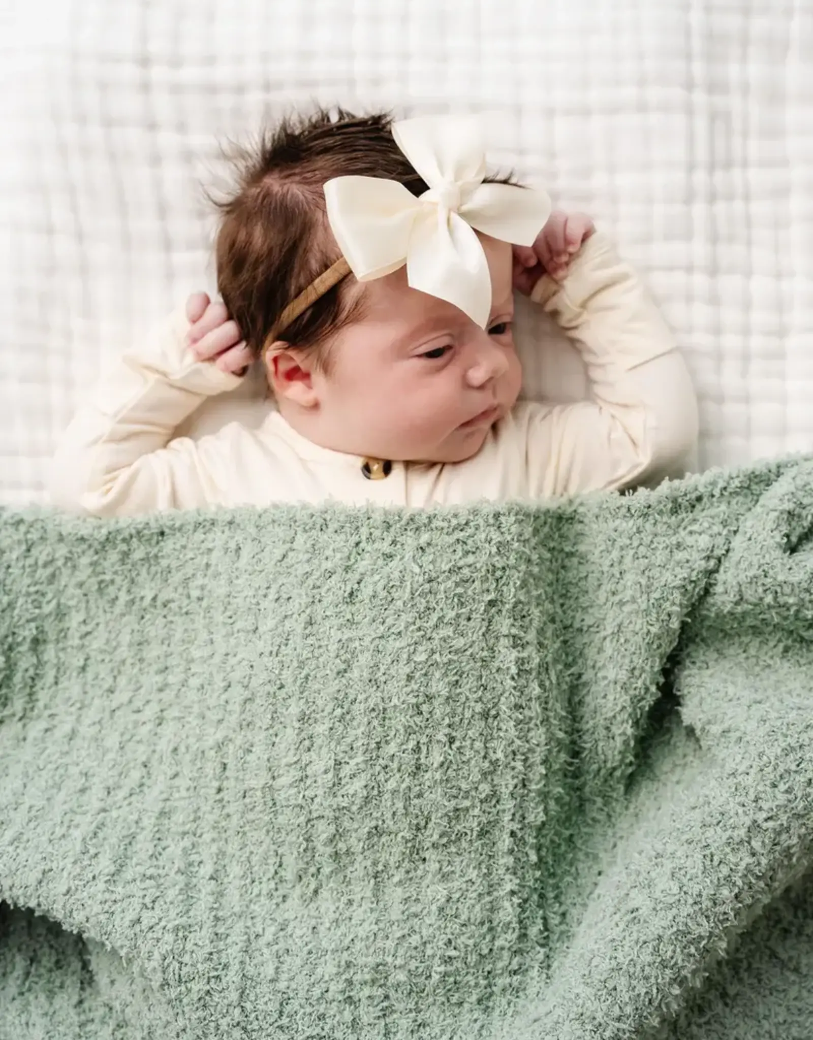Chenille Blanket - Sage