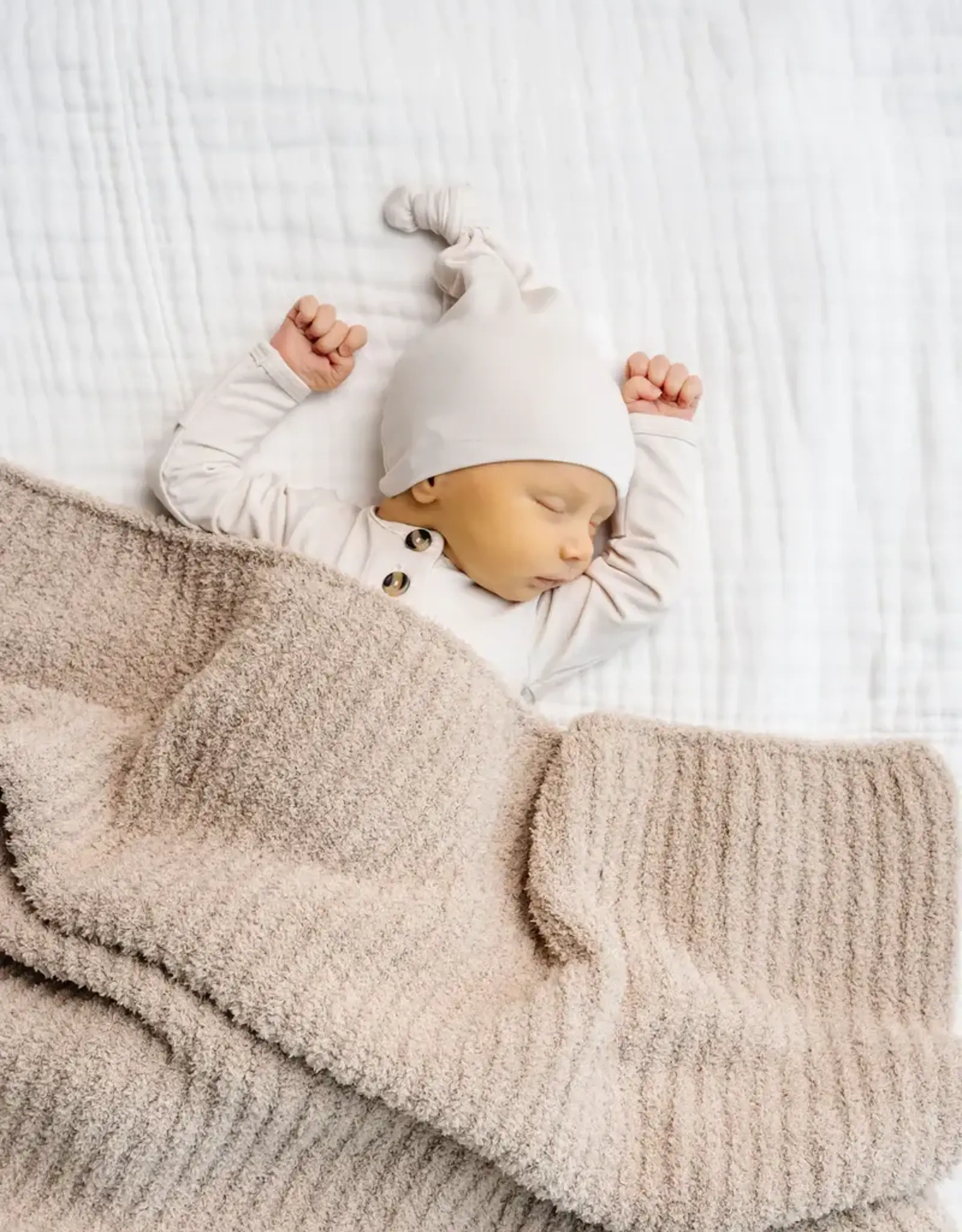 Chenille Blanket - Oatmilk