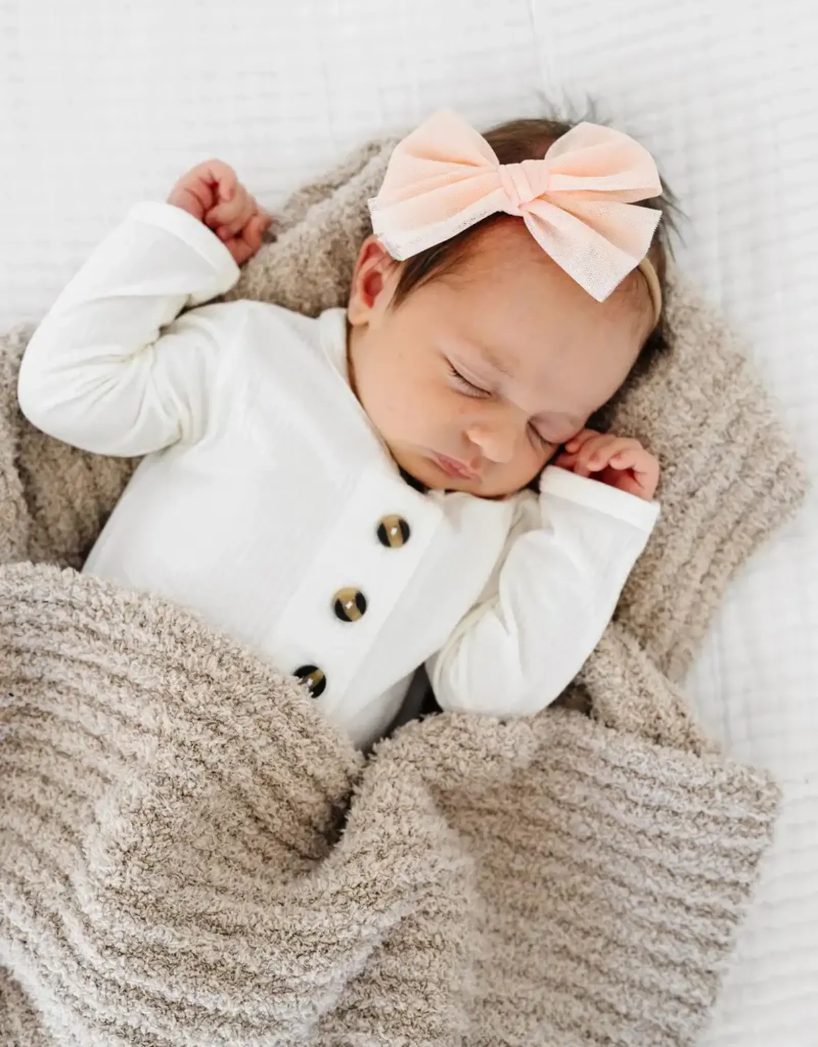 Chenille Blanket - Oatmilk